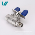 Standard thread butterfly handle mini ball valve